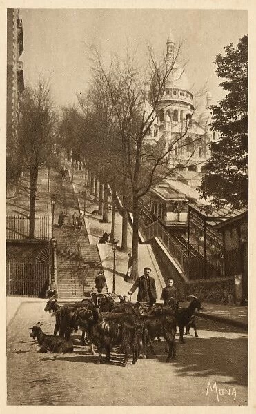 Montmartre - Sacre Coeur - base of the Funicular