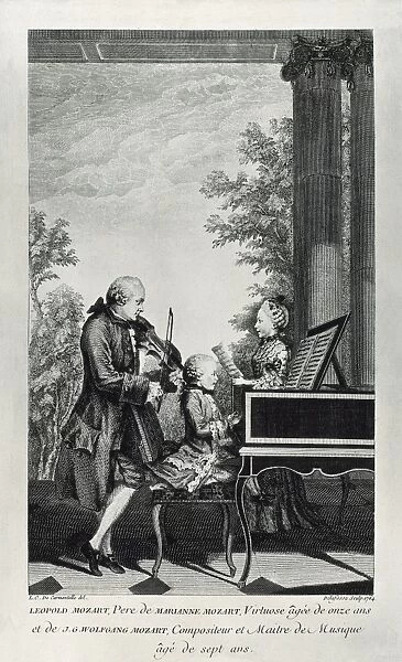 Mozart when he was 7 seven years old playing