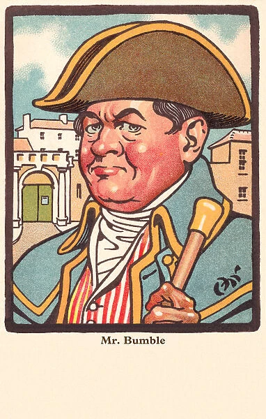 Mr Bumble. Artists impression of Mr Bumble from The Pickwick Papers. Date: circa 1905