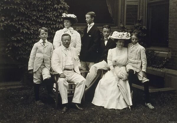 Mr. and Mrs. Theodore Roosevelt and children