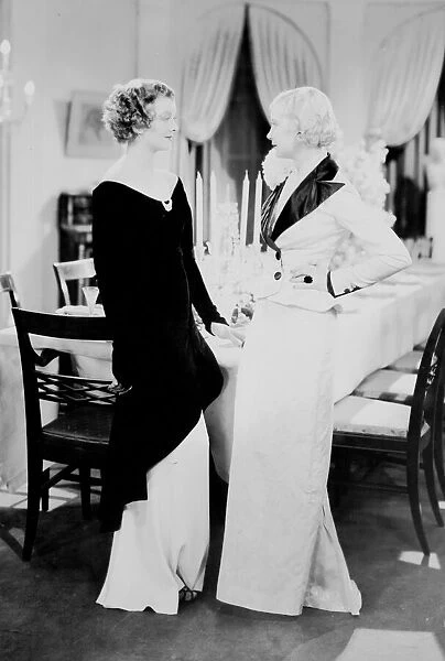 Myrna Loy and Una Merkel in Evelyn Prentice (1934)