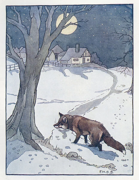 Nursery Rhymes -- fox in the snow