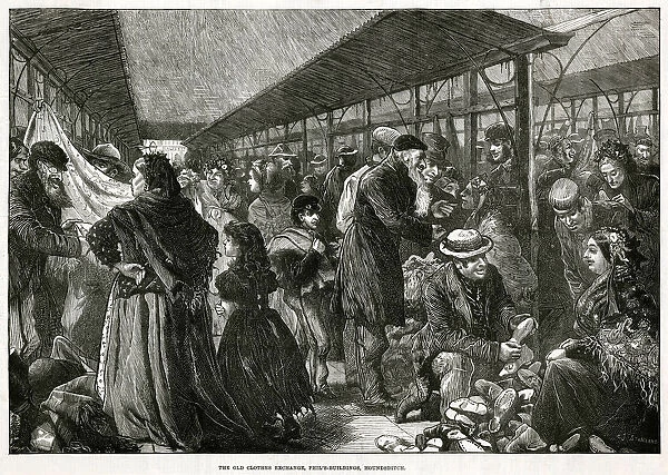 Old Clothes Exchange, Phils Buildings, Houndsditch 1882