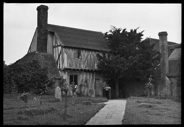 Old house with graveyard