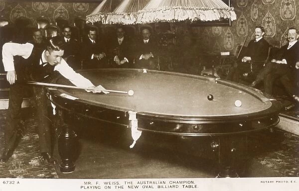 Oval Billiard Table