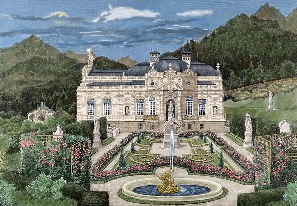 Palace of Linderhof, property of Ludwig II of Bavaria (1845