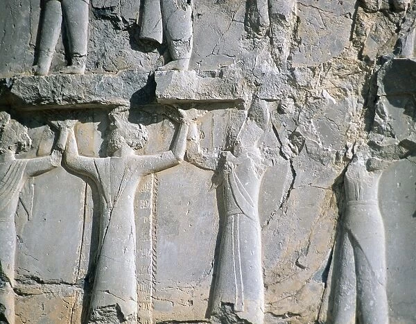 Persepolis (Takht-e-Jamshid). Throne Hall. Relief depicting