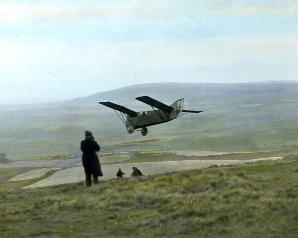 The Peyret Tandem Glider immediately after its launch