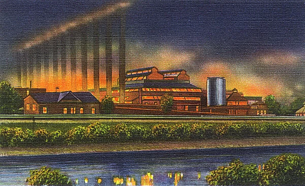 Pittsburgh, Pennsylvania, USA - One of the many steel mills