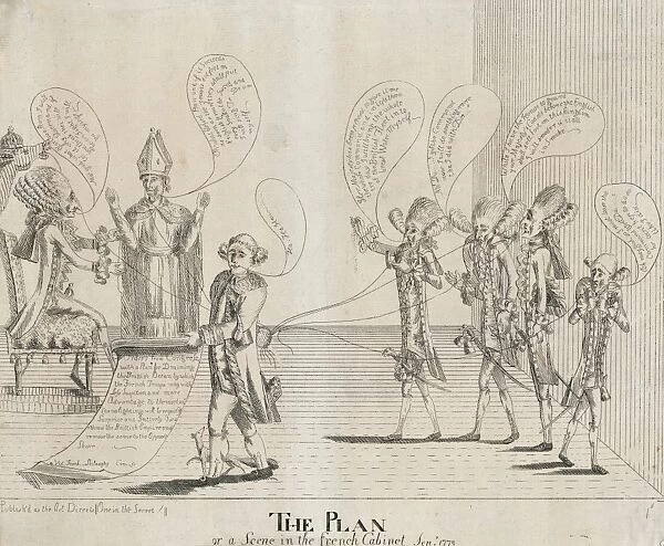 The plan, or a scene in the French cabinet, Sepr. 1779