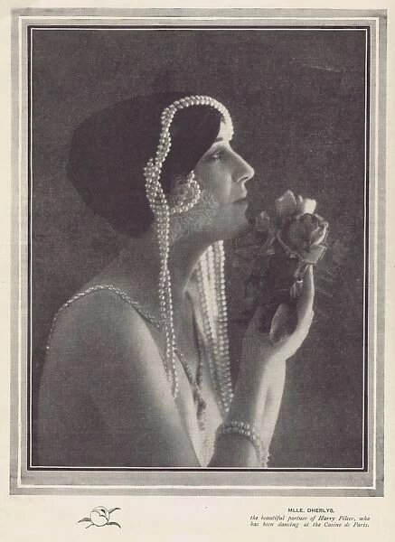Portrait of the dancer Mlle Dherlys, Paris, 1921