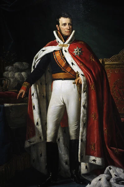 Portrait of William I (1772-1843), 1819, by Joseph Paelinck