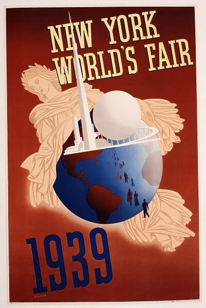 Poster advertising New York Worlds Fair