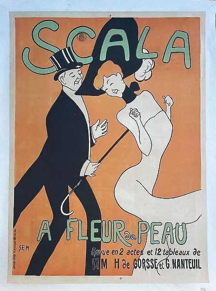 Poster, Scala, A Fleur de Peau by SEM
