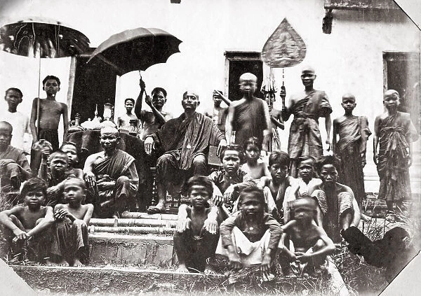 Priest in Siam (Thailand) c. 1880 s