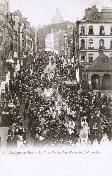 Procession of Virgin of the Sea, Boulogne-sur-Mer, France