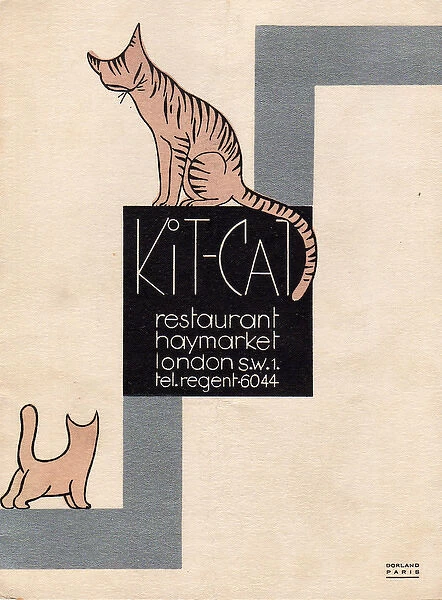 Programme for the Kit Cat Restaurant