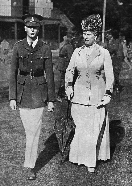 Queen Mary & Prince Henry at Royal Military College, Camberl