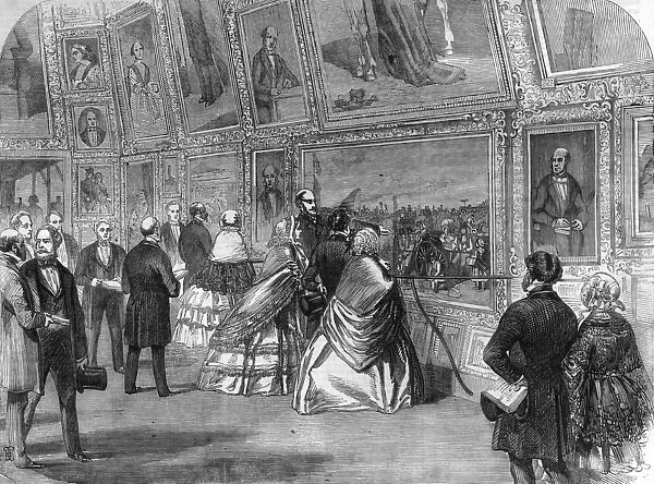 Queen Victoria at the Royal Academy, London, 1858