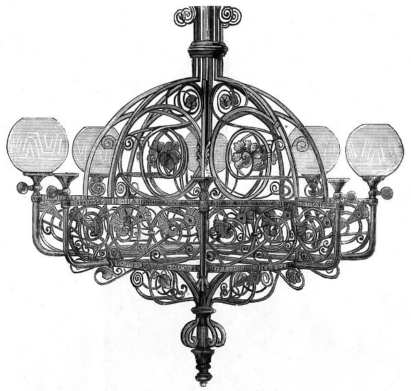 Ratcliff and Tyler Gas lit chandelier