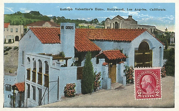 Residence of Rudolph Valentino, Hollywood, USA