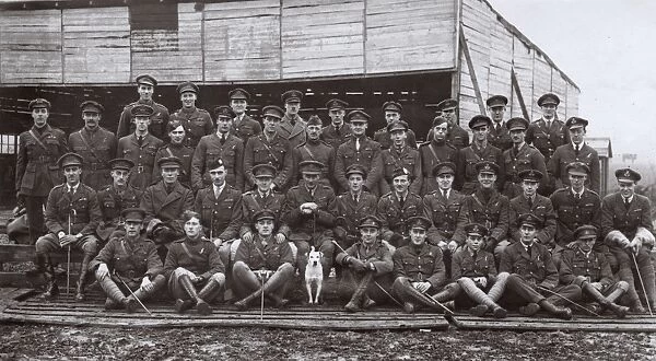 RFC group photo, Northern France, WW1