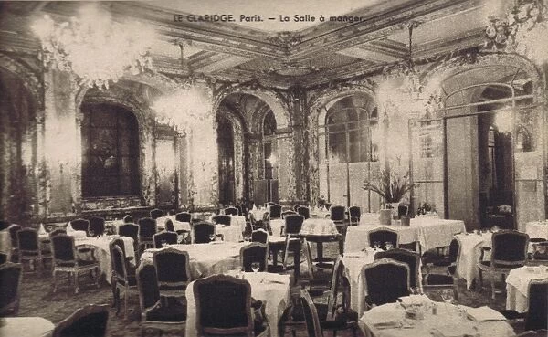 Salle a Manger in Claridges hotel, Paris, 1920s