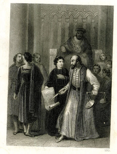Scene from Shakespeares The Merchant of Venice