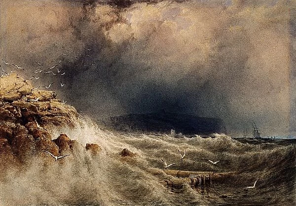 Seascape. Fielding, Anthony Vandyke Copley 1787 - 1855