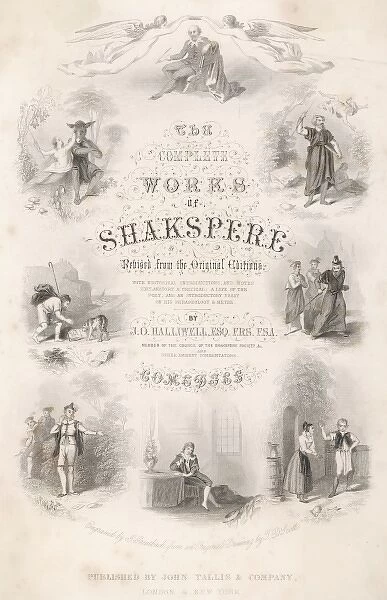 Shakespeare illustrated title page