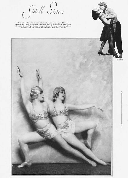 The Sidell Sisters featured dancers in Ziegfelds Show Boat