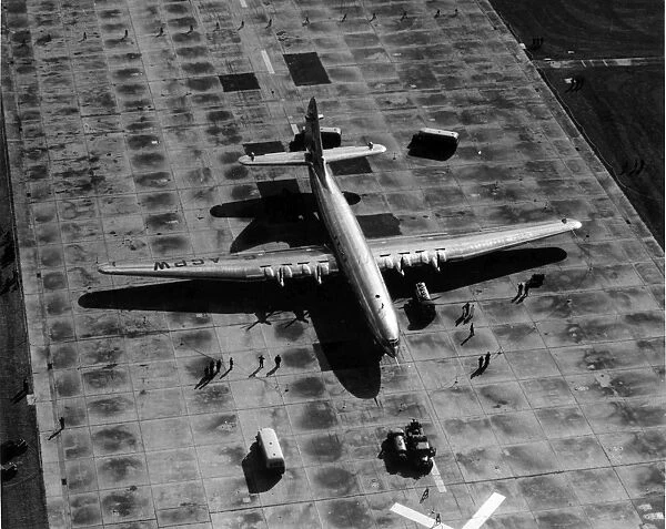The sole Bristol Brabazon G-AGPW at London Airport in 1950