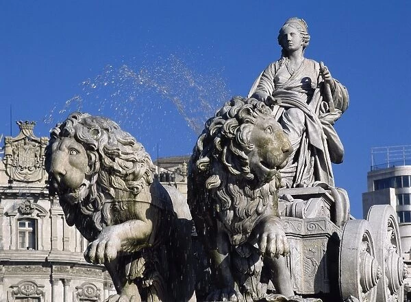 Spain. Madrid. Fountain of Cibeles
