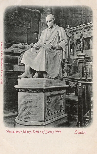 Statue of James Watt, Westminster Abbey, London