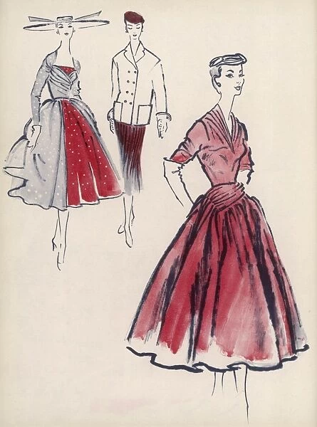 Stiebel, Worth and Paterson designs, 1954