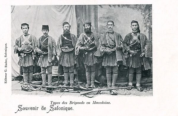 Thessaloniki, Greece - A band of Macedonian Brigands