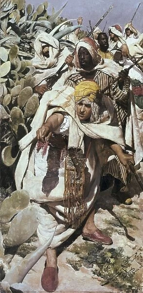 TIRADO, Fernando (1862-1907). Moorish Ambush
