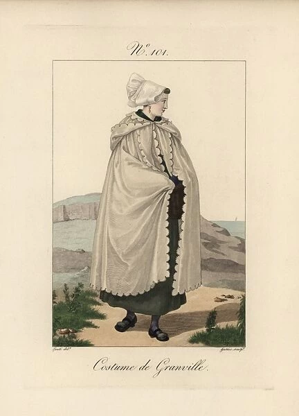 Tradeswoman of Rouen wearing a bonnet called a bavolet