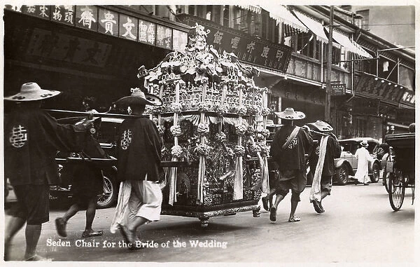 Traditional Sedan Chair for a Bride - Chinese Wedding, China