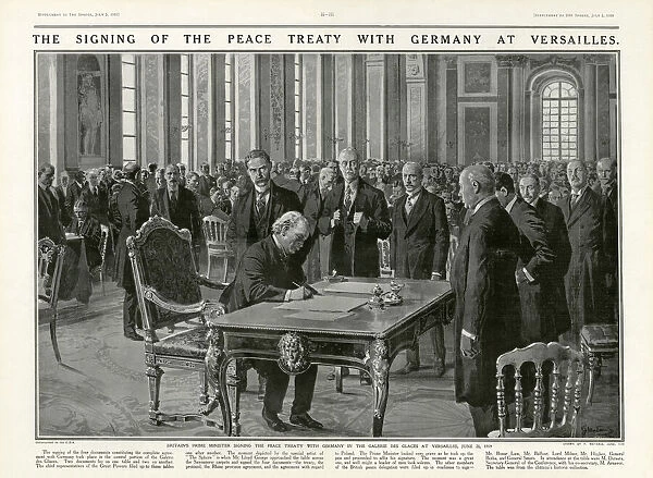 Treaty of Versailles, 1919 by Fortunino Matania