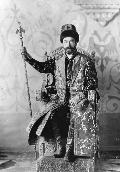 Tsar Nicholas II in Traditional Costume