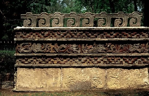 Tula. Coatepantli or Serpent Wall