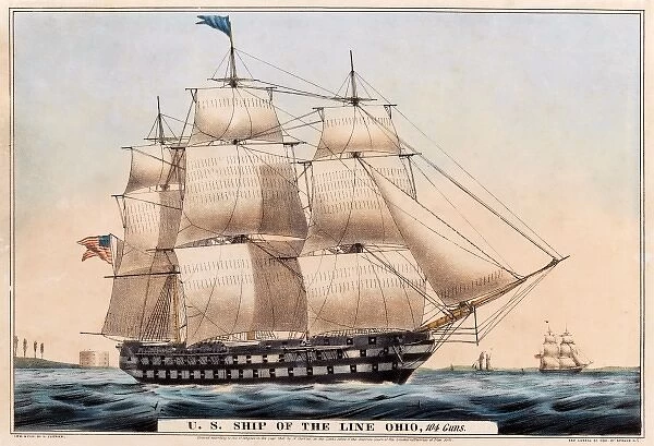 U. S. Ship of the Line Ohio, 104 Guns