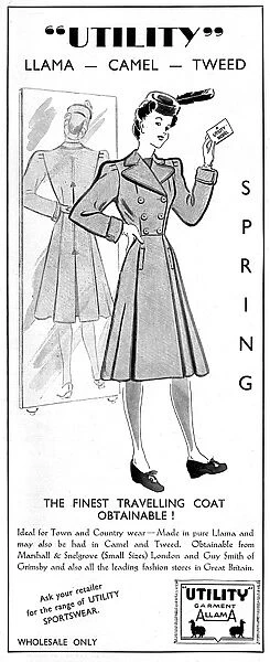 Utility travelling coat, 1941