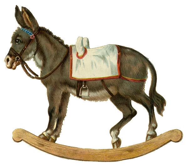 Victorian Scrap - Rocking Donkey