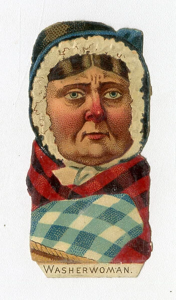 Victorian Scrap -- Washerwoman