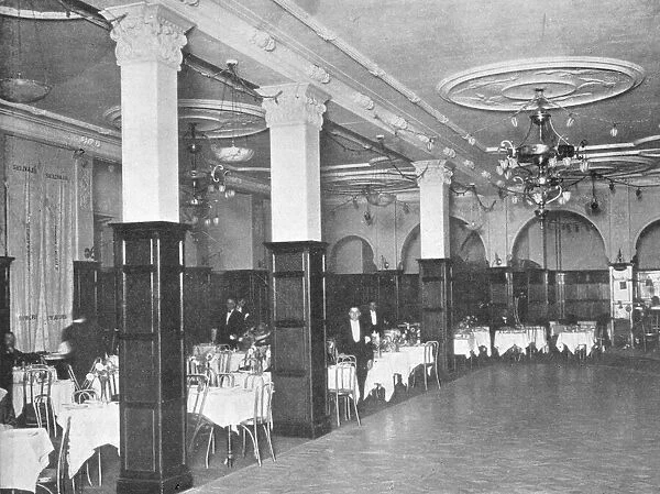 A view of the interior of Murrays Club, London, 1920