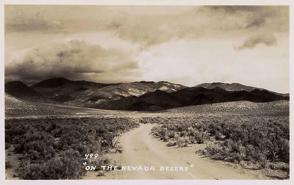 View of the Nevada Desert, USA