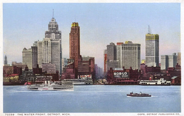 View of the waterfront, Detroit, Michigan, USA