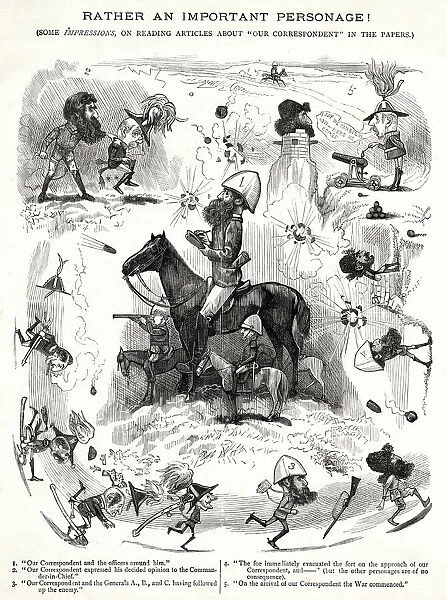 WAR REPORTERS MOCKED 1880
